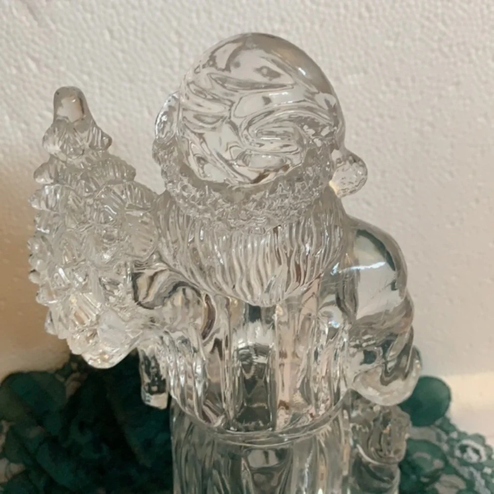 Christmas, Clear hard plastic, Santa Clause